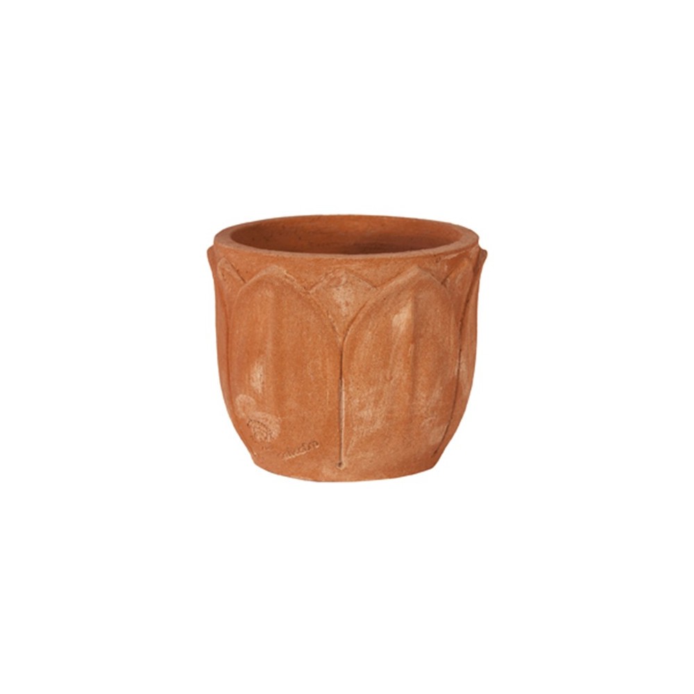Lotus Flower Terracotta Vase